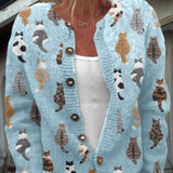 Laura Cardigan Med Print