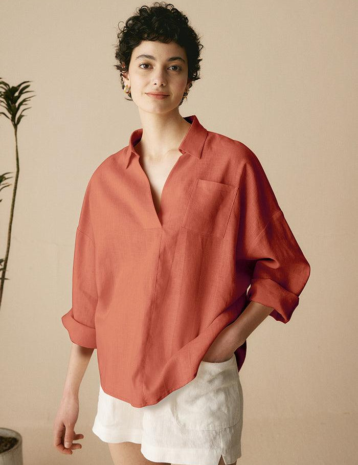 Ulla Oversized Skjorte