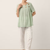 Kirstine Plisseret Top