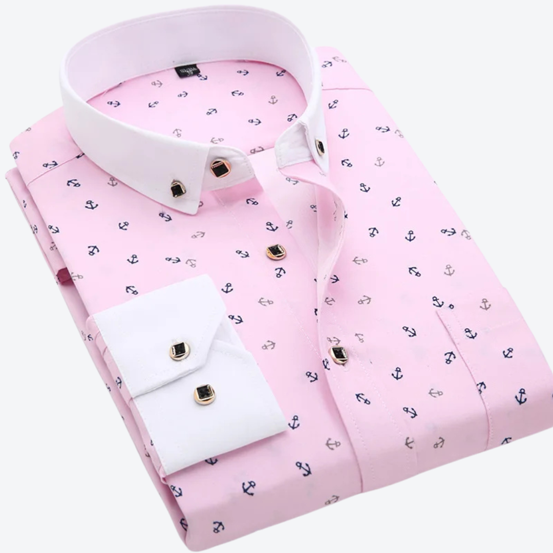 Finnick | Nautical Print Skjorte
