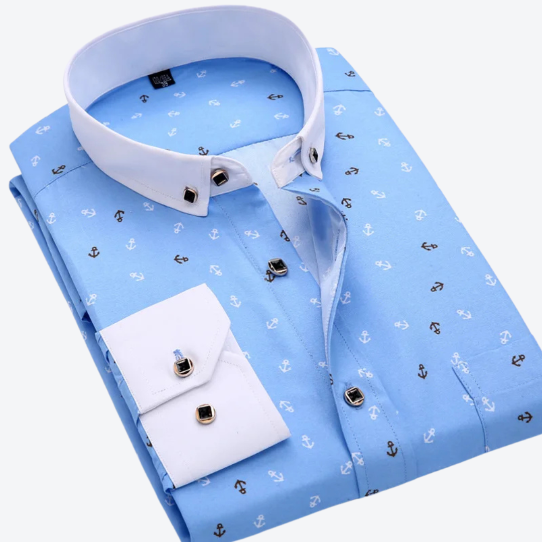 Finnick | Nautical Print Skjorte