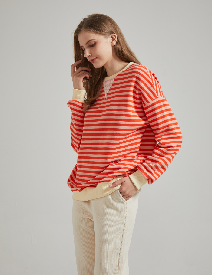 LENA | Oversized stribet sweater