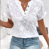 Jade™ | Elegant Hvid Bluse