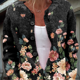 Helle Blomstret Cardigan