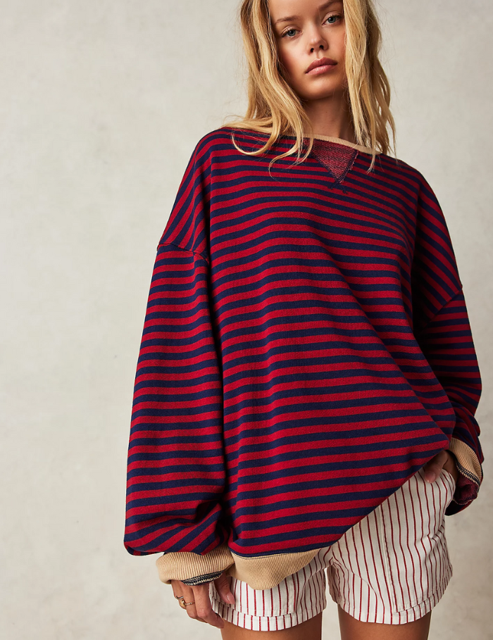 LENA | Oversized stribet sweater
