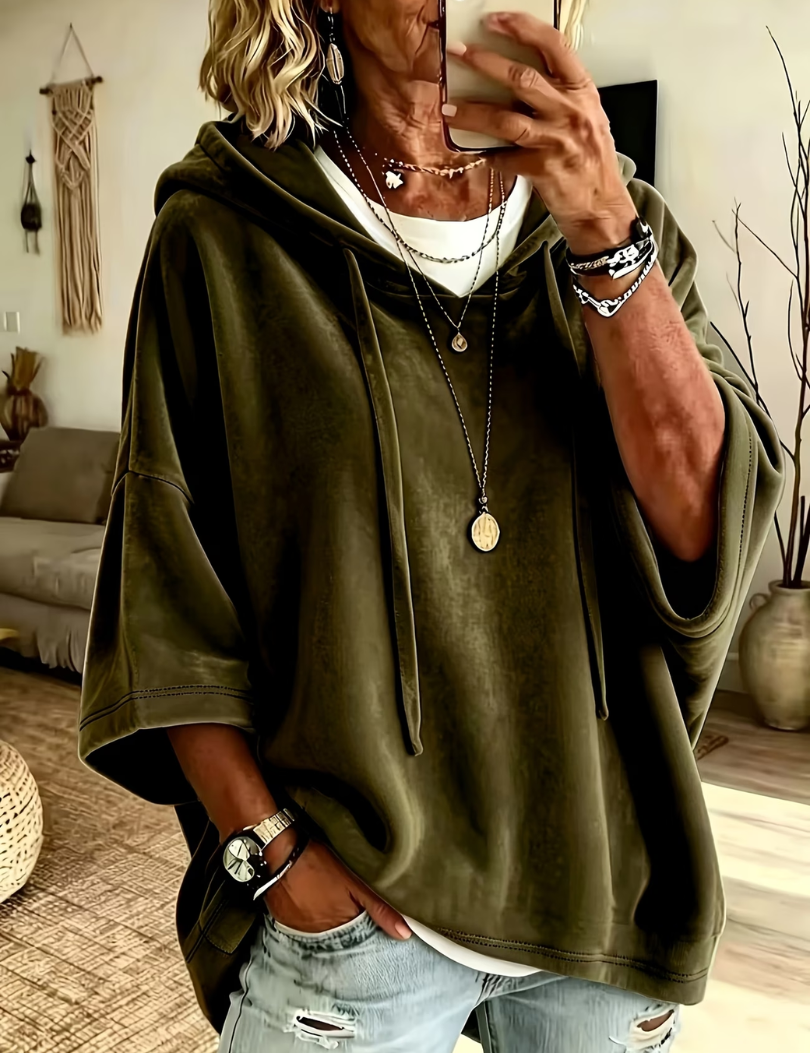 Noemi | Luxe Velours Oversized Hoodie