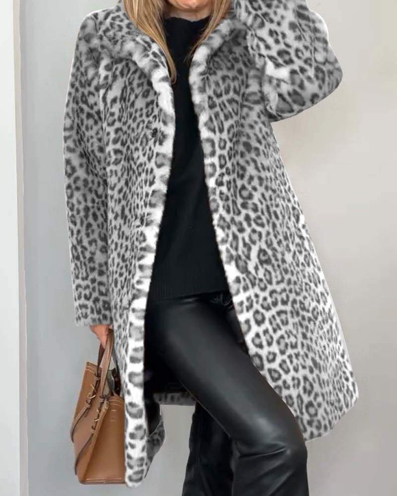 Hanne Leopard Jakke