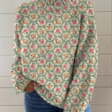 Ingunn Blomstret Striktrøje
