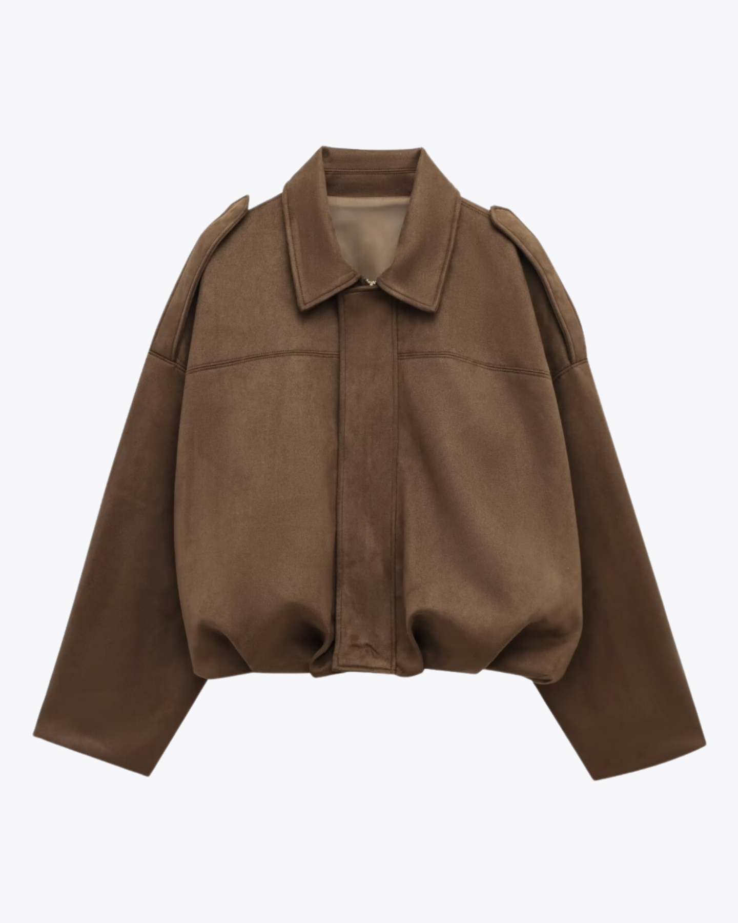 Mette™ | Suede Bomberjakke