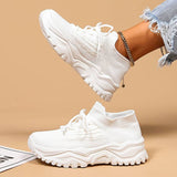 Lise | Stilfulde Letvægts Hvide Sneakers