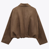 Mette™ | Suede Bomberjakke