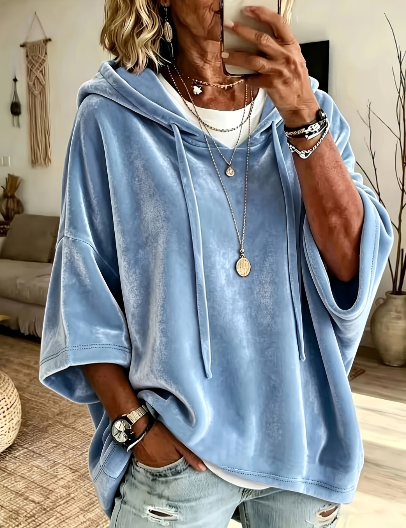 Noemi | Luxe Velours Oversized Hoodie