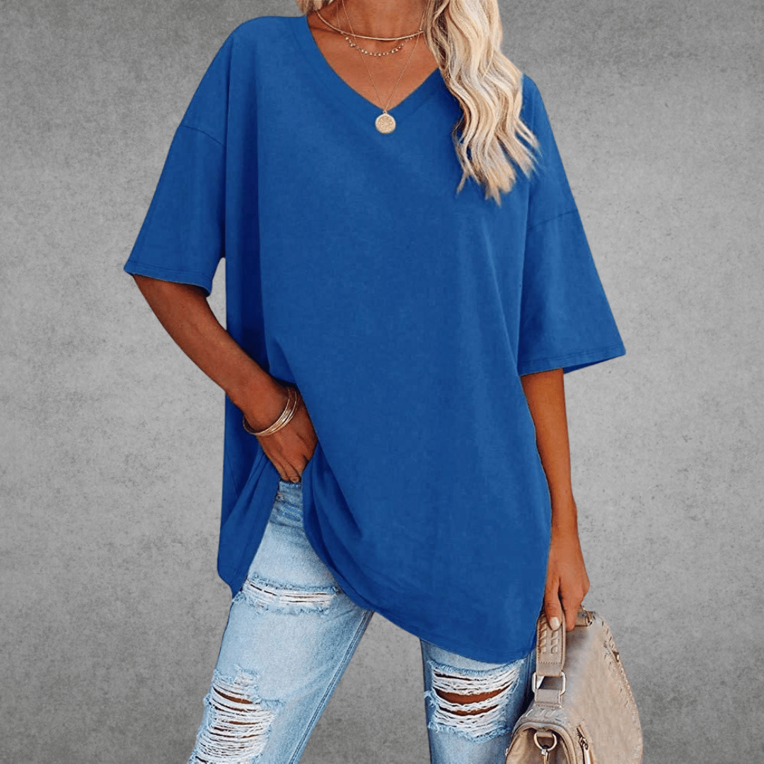 Nikita | Stilfuld Oversized V-Neck T-shirt