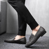 William | Vævede Læder Slip-On Loafers