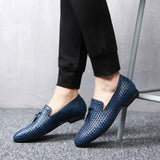 William | Vævede Læder Slip-On Loafers