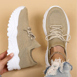Lise | Stilfulde Letvægts Hvide Sneakers