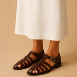 Renaud™ | Elegant lukket sandal med rem og spænde