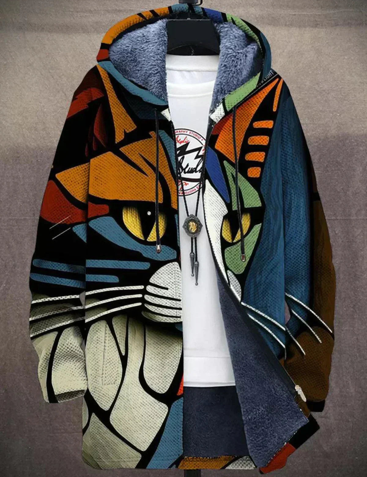 Sam | Luksuriøs Kunst-Inspireret Cardigan