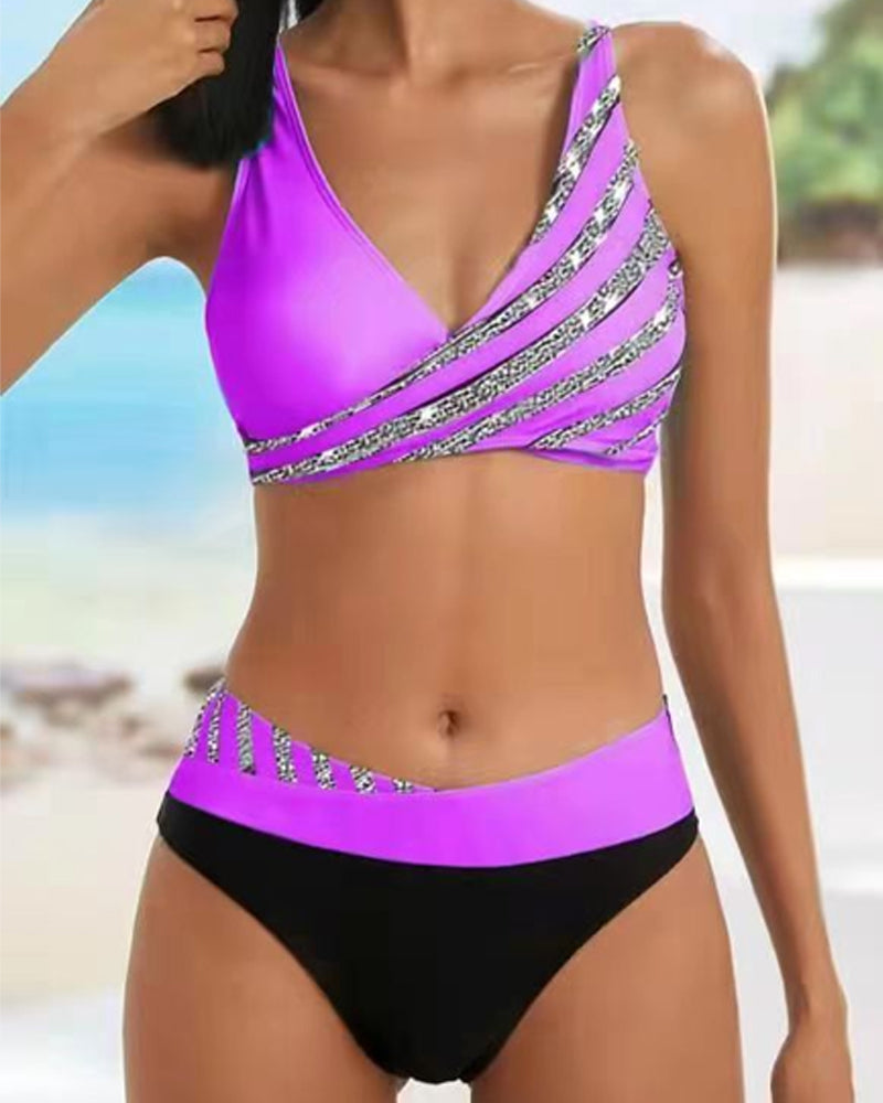 Mona | Varm bikini med print