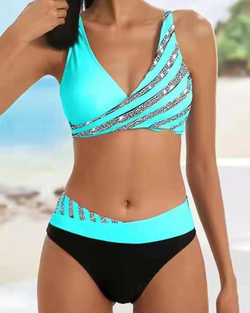 Mona | Varm bikini med print