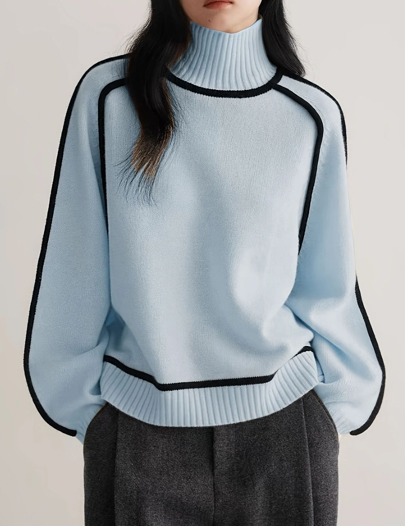 Emilie | Premium Rullekrave-jumper