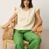 Mona Plisseret Top