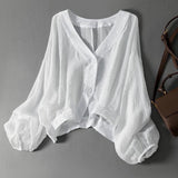 Ellen | Linned Bluse
