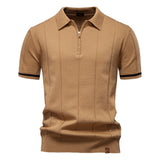 Per™ | Struktur-Zip-Poloshirt