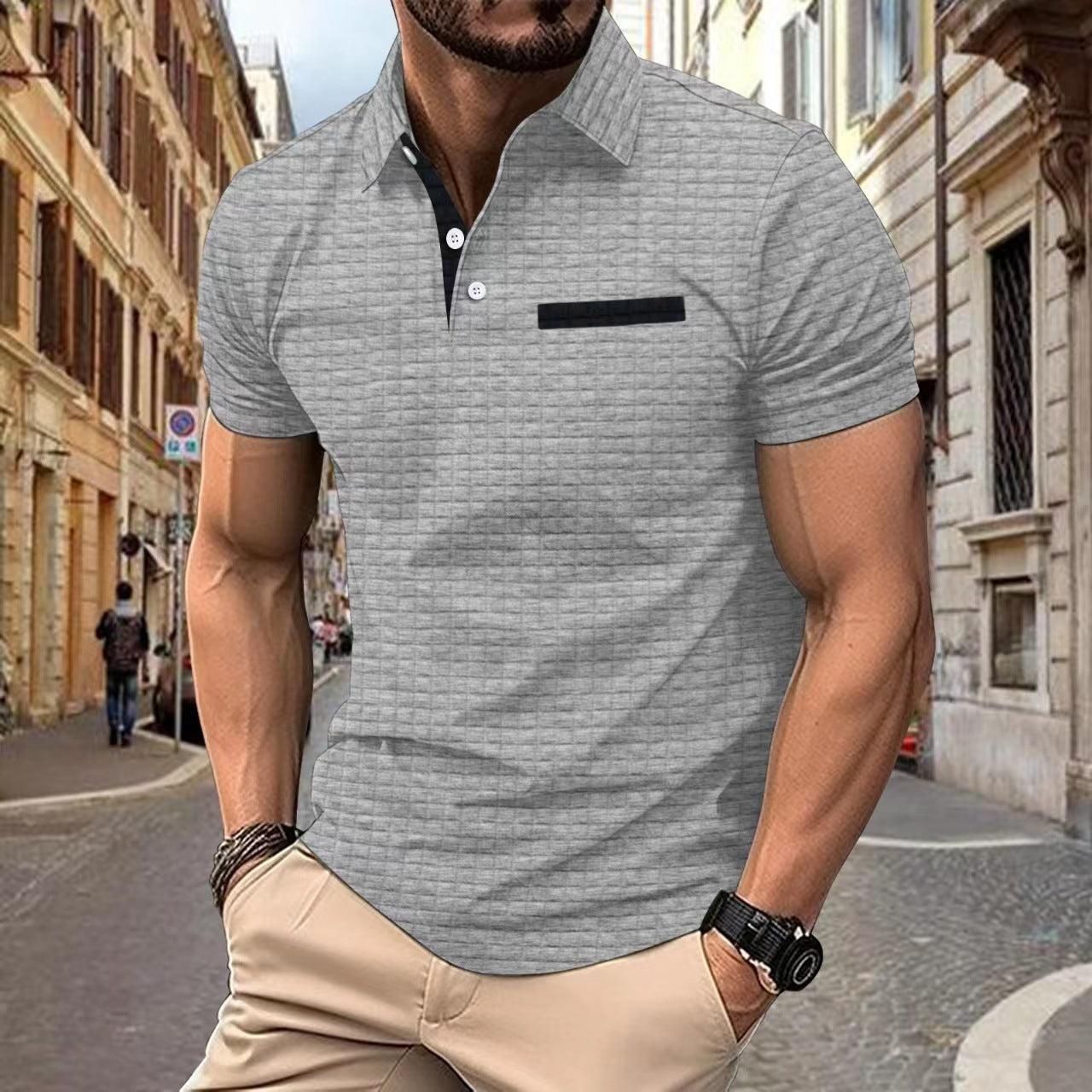 Arne™ | Struktureret poloshirt