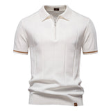 Per™ | Struktur-Zip-Poloshirt