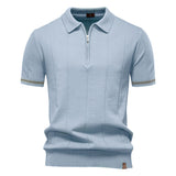 Per™ | Struktur-Zip-Poloshirt