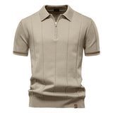 Per™ | Struktur-Zip-Poloshirt