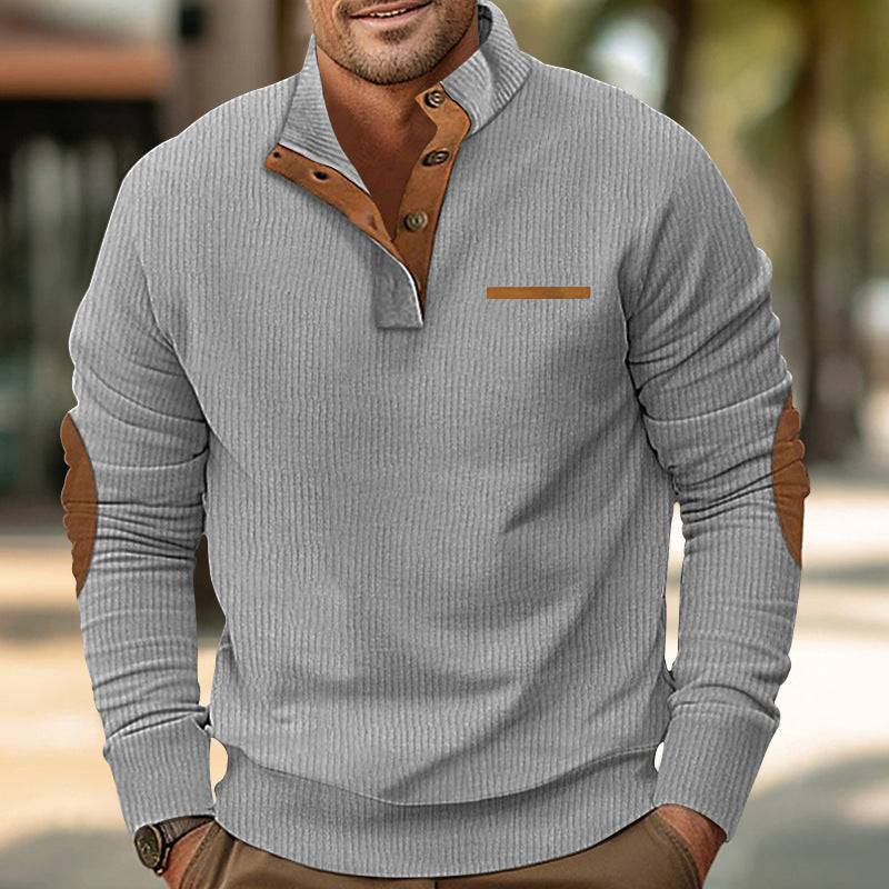 Magnus | Elegant herretrøje med quarter button