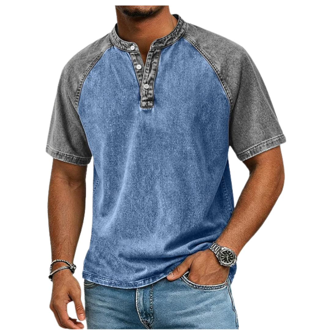 Oliver | Vintage Tofarvet T-shirt (1+1 GRATIS)