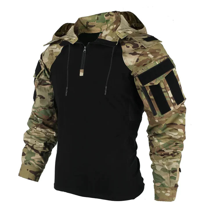 Frederik | Herre Zip-Hoodie med Skulderlommer
