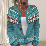Lara | Los strikket elegant vest med mønster