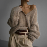 Serena | Stilfuld cardigan i pels