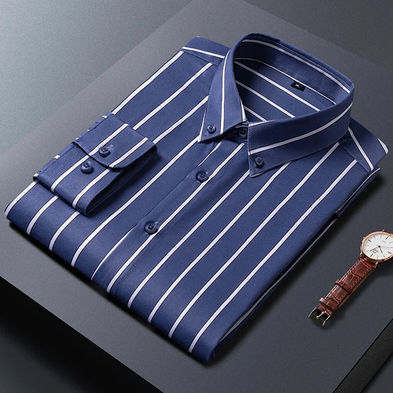 Levi | Elegant stribet herreskjorte