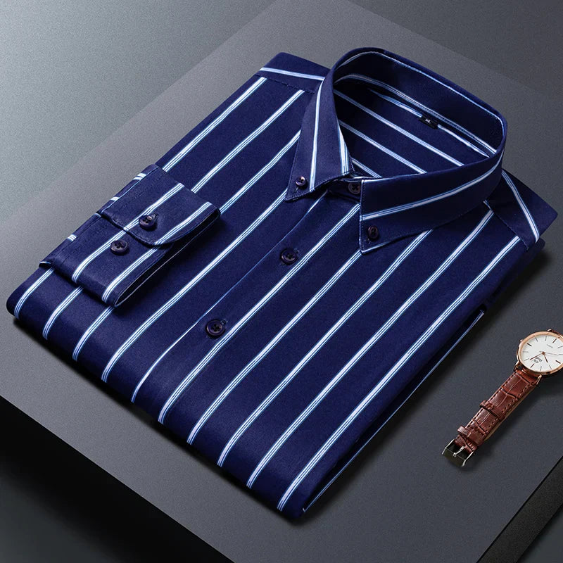 Levi | Elegant stribet herreskjorte