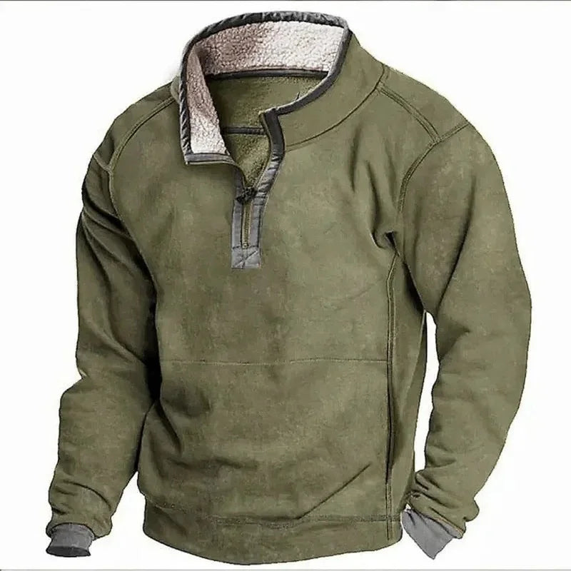 Nikolaj | Fleeceforet efterårs sweatshirt