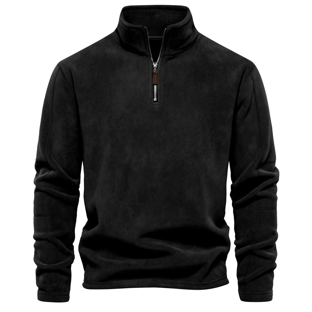 Henrik | Varm fleece krave sweatshirt