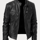 Victor | Casual Læderjakke - Tidløst Design og Komfort