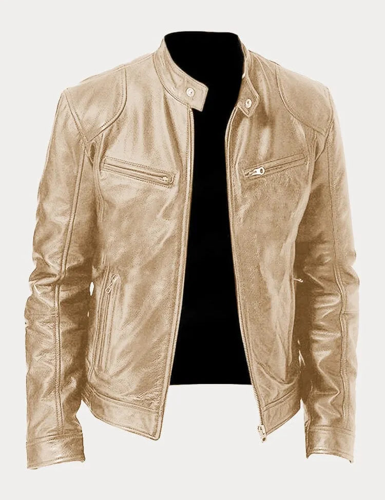 Victor | Casual Læderjakke - Tidløst Design og Komfort