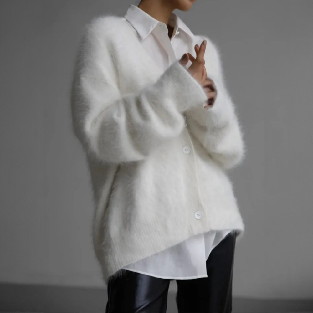 Serena | Stilfuld cardigan i pels