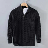 Marco | Sweater med halv lynlås