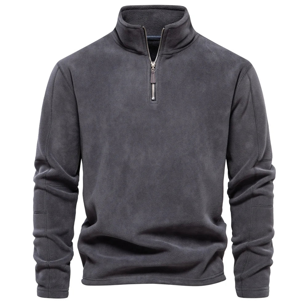 Henrik | Varm fleece krave sweatshirt