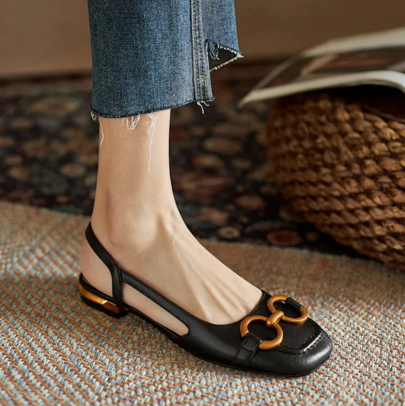 Mattea | Kvinders Slingback Flade Sko