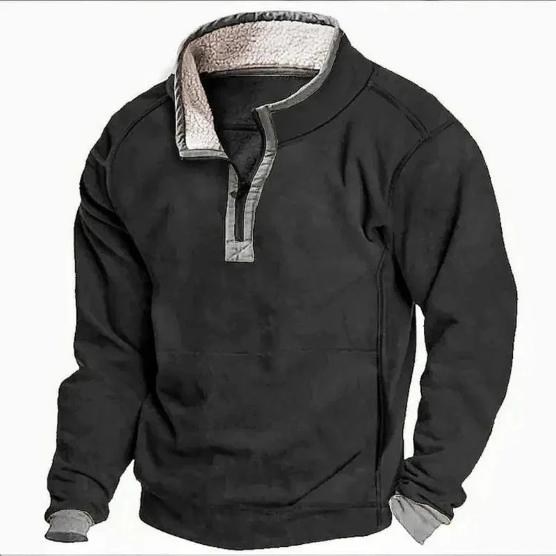 Nikolaj | Fleeceforet efterårs sweatshirt
