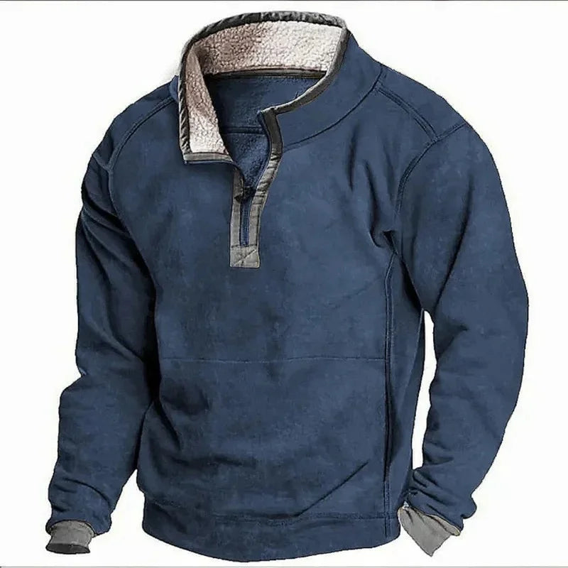 Nikolaj | Fleeceforet efterårs sweatshirt