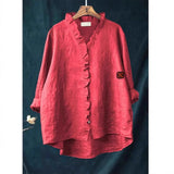 Loose Print Crew Neck Casual Plus Size Women's T-shirt